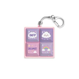 S2B MBTI Clicky Keycap Keyring Mechanical Switch Fidget Keychain Dream Master Sunshine Art Soul 4 Color Options _ Made in Korea